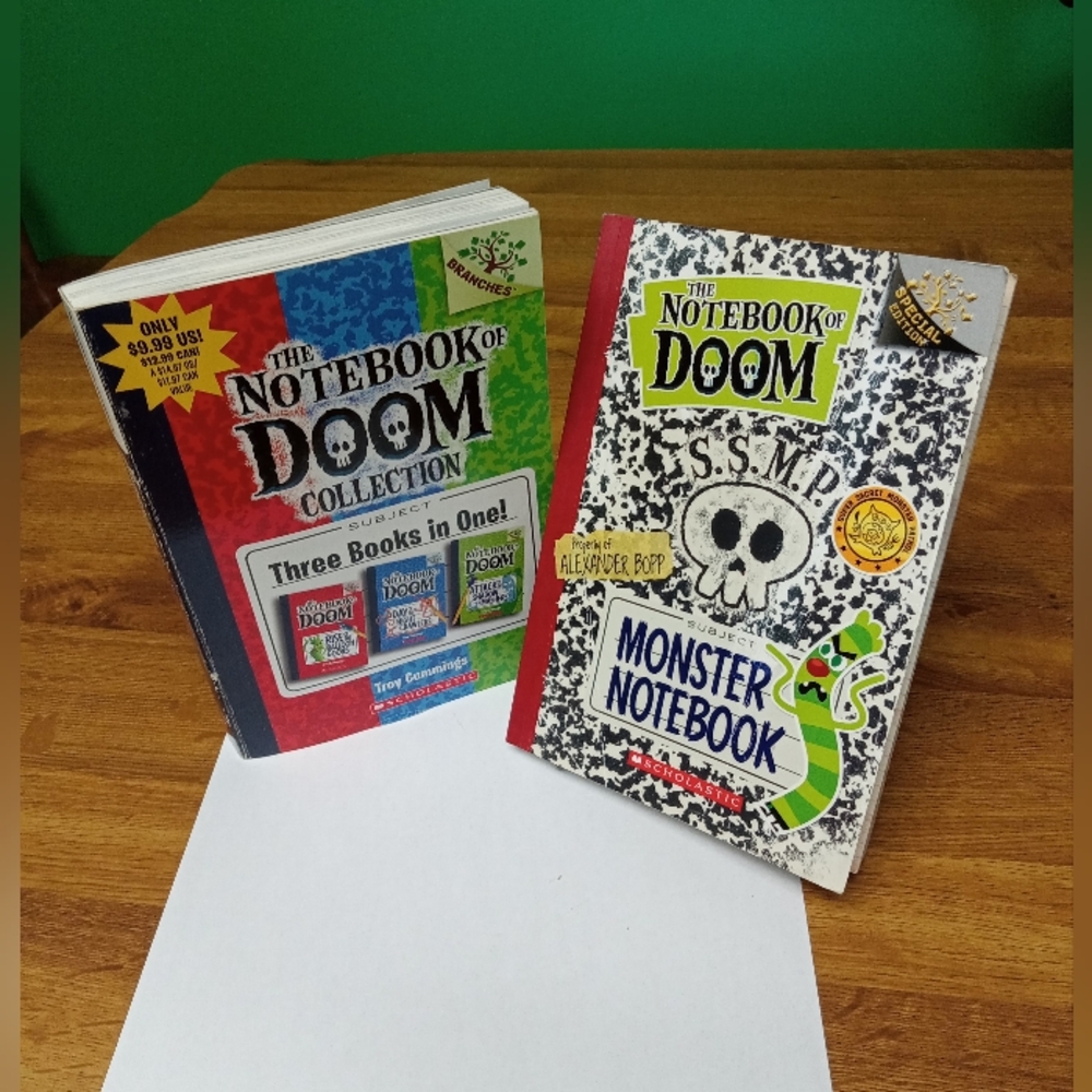 The Notebook of DOOM 3 n 1 and Monster Notebook 4 books in 2 Paperbacks